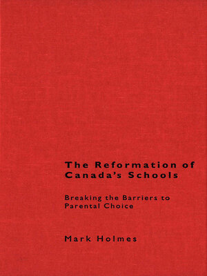 cover image of Reformation of Canada's Schools